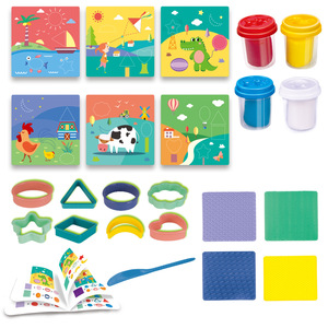 Carte <span class=keywords><strong>géométrique</strong></span> Couleur Argile Set Lettre Ligne Animal Préscolaire <span class=keywords><strong>Forme</strong></span> Activité Tactile Cartes d'Apprentissage Créatif Argile Accessoires - Product Image 2
