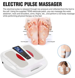 Grand écran LCD TENS uint EMS Acupuncture thermique, machine de massage des pieds, temps automatique, Circulation sanguine, masseur corporel - Product Image 6