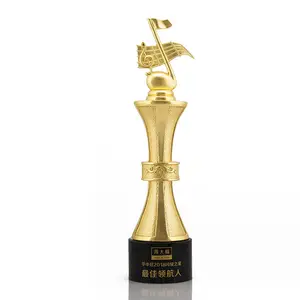 Wholesale Souvenir Gift Custom, Crystal Golden Resin Trophies And Awards/