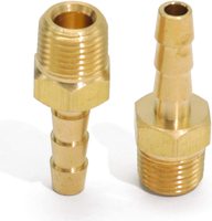 Raccords de tuyau en laiton 3/8" à 1/4" NPT, kit de raccordement de tuyau d'air à barbelures pour plomberie pneumatique