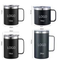 Offre Spéciale – Tasse à café isotherme en acier inoxydable de 350 ml avec poignée, écologique, pour le bureau et les voyages, maintien thermique de 6 à 12 heures