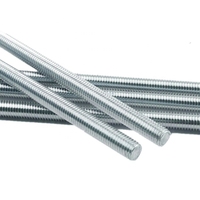 DIN976 Stud Bolt M16 M20 M24 Length 1 Meter Carbon Steel Grade 4.8 6.8 8.8 Zinc Plated Galvanized Threaded Rod