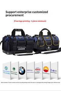 Bolsa de Herramientas para <span class=keywords><strong>Electricista</strong></span>/Plomero de 13 Pulgadas, AIRAJ 1680D, Tela Oxford de Poliéster, Impermeable, Personalizable, Precio de Fábrica OEM - Product Image 6