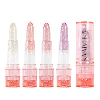 Rouge à lèvres de haute qualité, vegan, imperméable, hydratant, nourrissant, transparent avec feuille d'or, changeant de couleur, vente en gros