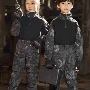 Jinteng <span class=keywords><strong>2023</strong></span> Vente en gros Uniforme de camouflage pour enfants de haute qualité confortable pour les activités de plein air Manches longues Combinaison - Product Image 6