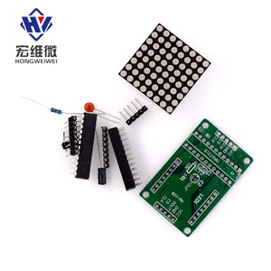 Módulo de Matriz de Puntos LED 8x8 Hongwei Micro MAX7219, Kit DIY para Control por Microcontrolador - Product Image 4