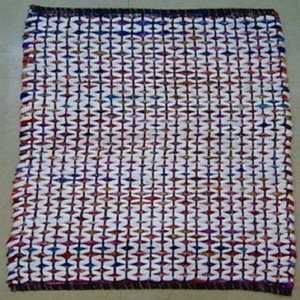 Alfombras de algodón tejidas coloridas de alta calidad modernas hechas a mano, alfombras de corredor lavables de tamaño personalizado, juegos de sala de estar de viaje para el hogar - Product Image 1