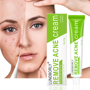 Pretty Cowry Eliminación del acné Crema a base de hierbas Eliminación de cicatrices naturales 3 días Eliminar acné Espinilla Crema facial a base de hierbas - Product Image 1
