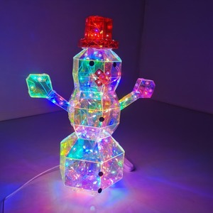 Internet célébrité décrochage marché <span class=keywords><strong>de</strong></span> nuit éclairage décoratif créatif ours coloré <span class=keywords><strong>lumineux</strong></span> <span class=keywords><strong>bonhomme</strong></span> <span class=keywords><strong>de</strong></span> <span class=keywords><strong>neige</strong></span> pour anniversaire noël - Product Image 5
