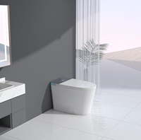 Bidet intelligent à poser au sol, siège chauffant en céramique électrique, télécommande incluse, garantie de 3 ans
