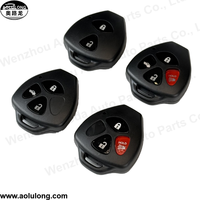 Coque de clé de voiture intelligente de bonne qualité à 4 boutons pour clés de véhicule Toyota