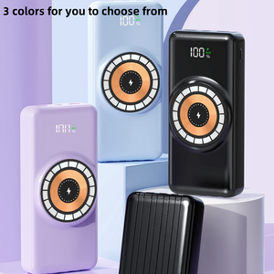 एलईडी डिस्प्ले माइक्रो यूएसबी इनपुट इंटरफ़ेस के साथ 30000mAh सुपर फास्ट चार्जिंग मैग्नेटिक सक्शन वायरलेस चार्जर - Product Image 5