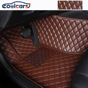 Alfombrillas de Coche de Cuero PU Premium Coolcars, Material Suave y Duradero, Antideslizantes, Impermeables, para Todas las Estaciones, Alfombras Personalizadas para Auto, <span class=keywords><strong>Precio</strong></span> Bajo - Product Image 1