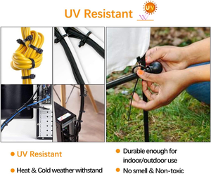 Có thể điều chỉnh releasable & tái sử dụng dây CLIP ZIP Tie dây đeo thân thiện với môi Nylon quan hệ cáp cho dây kết thúc tốt đẹp quản lý cáp giải pháp - Product Image 6