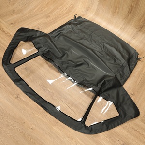 Capote souple texturée noire pour Mercedes <span class=keywords><strong>R107</strong></span> <span class=keywords><strong>560SL</strong></span> 380SL 450SL 68-89 - Product Image 4