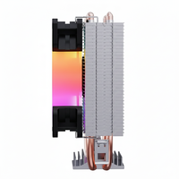Refroidisseur de processeur pour ordinateur PC 12V CC, CPU 775 1151 1150 1155 AM AMD, radiateur avec 2 caloducs et ventilateur