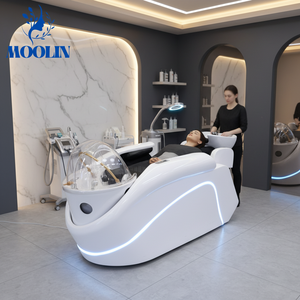 Lit de massage moderne en métal pour shampoing, mobilier de salon thaïlandais pour lavage de cheveux, idéal pour hôtels, gymnases et salles de bain, <span class=keywords><strong>spa</strong></span> <span class=keywords><strong>capillaire</strong></span> japonais de haute qualité - Product Image 2