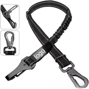Custom Logo Adjustable Nylon Pet Car Seat Belt With Spring <b>Hook</b> High Quality For <b>Dog</b> Travel Safely - Product Image 4