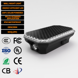 Lampada <span class=keywords><strong>Solare</strong></span> da Parete EGH IP44 Impermeabile con Illuminazione Ambientale RGBW, Faretto LED per Esterni - Product Image 1