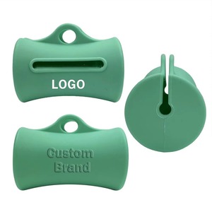 Distributeur de sacs à déjections canines en silicone personnalisé avec LOGO pour l'extérieur - Product Image 1