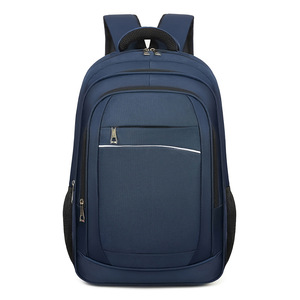 Men's Laptop <b>Backpack</b> Blue Solid Color Multi-function Business Travel Bag With Handle Spring 2023 - Product Image 4