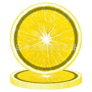 Citrus Fruit Themed <b>Paper</b> Plates Round Digital Printing Birthday Party Tableware Environment Friendly <b>Paper</b> Material - Product Image 3