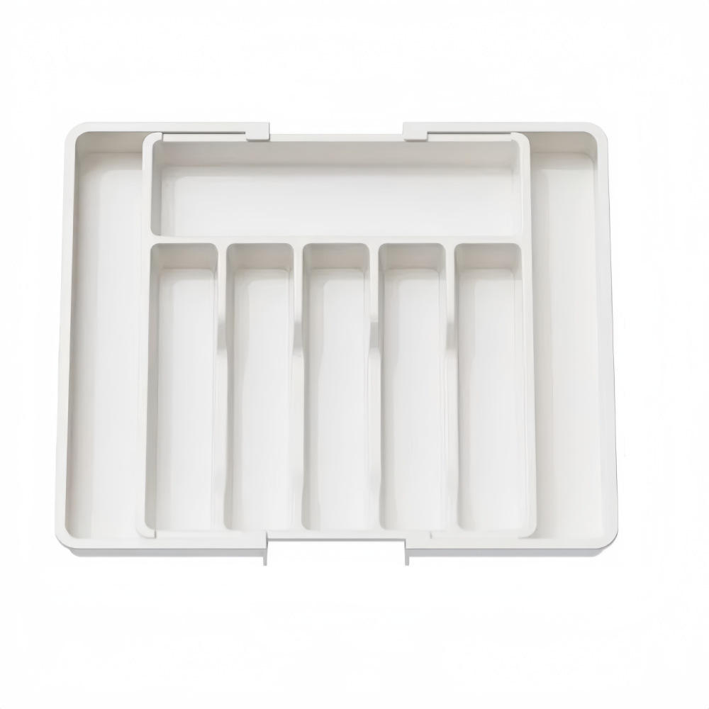 White knife and fork storage box