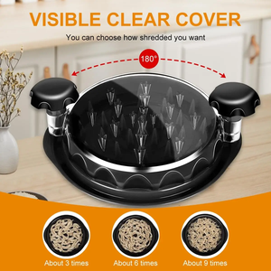 2024 Popular Portable Simple Chicken Shredder Shred Machine Chicken Shredder With Lid Chicken Shredder Tool - Product Image 3