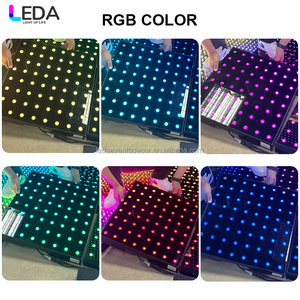 Leda <span class=keywords><strong>LED</strong></span> kỹ thuật số chấm bi nối từ sân khấu RGB ánh sáng <span class=keywords><strong>DMX</strong></span> DJ Sân khấu sàn nhảy cho tiệc cưới prom - Product Image 3