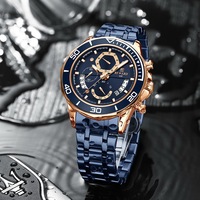 Montre de luxe multifonctionnelle pour homme, chronographe à trois fenêtres et six aiguilles, étanche, lumineuse, montre de sport pour homme