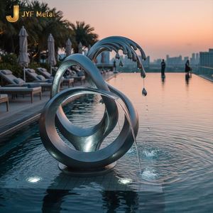 EX605 Stainless Steel Waterproof Art Deco Animal <b>Figurine</b> Sculpture for Hotel Villa <b>Garden</b> Decoration Custom Made Durable - Product Image 1