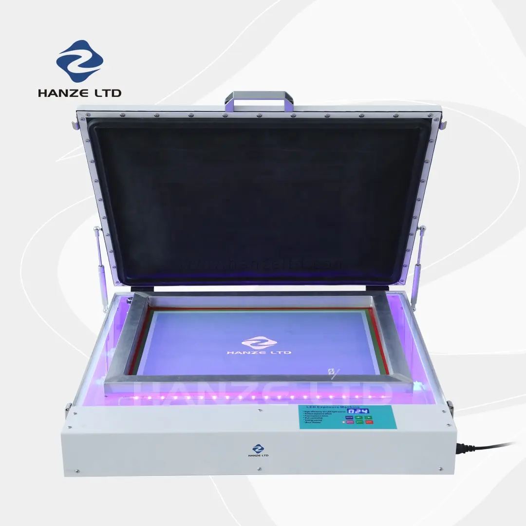 High efficiency 20"x24" table top precise vacuum UV LED light Screen Printing film Exposure machine unit Equipment