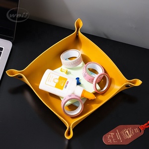 Plateau en cuir <span class=keywords><strong>et</strong></span> rabattable en cuir pu valet plateau de rangement plateau bon marché dans le salon chambre - Product Image 2