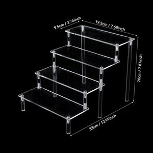 डेसर्ट, इत्र, गहने, छोटी मूर्तियों और पारदर्शी पेपर कपकेक धारक के लिए ऐक्रेलिक मल्टी-लेयर डिस्प्ले रैक - Product Image 5