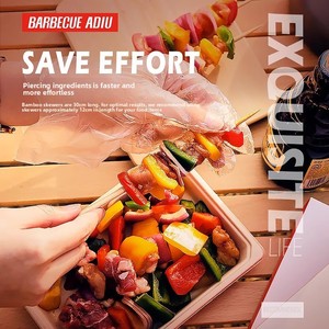 Brochettes jetables en bambou faites à la main <span class=keywords><strong>de</strong></span> la province du Fujian pour poulet grillé, saucisses et outils pour aubépine confite – <span class=keywords><strong>Vente</strong></span> en gros - Product Image 5