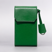 Sac à bandoulière en cuir grainé pour femme, OEM/ODM, avec porte-cartes et sangle amovible – Tendance