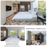 Solution clé en main, mobilier d'hôtel personnalisé, ensemble de chambre à coucher moderne et luxueux, ensembles de chambre d'hôtel pour hôtel 5 étoiles et appartement