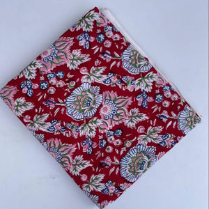Venta al por mayor de tela de algodón india hecha a mano, estampada a mano con bloques de Jaipur Sanganeri, tejida, moderna, lavable, OEM, ODM, venta a granel - Product Image 1