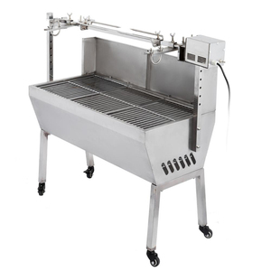 Nouveau barbecue <span class=keywords><strong>électrique</strong></span> professionnel <span class=keywords><strong>rôtissoire</strong></span> <span class=keywords><strong>rôtissoire</strong></span> à broche barbecue gril barbecue gril fumeur charbon de bois rotatif - Product Image 4
