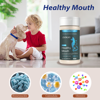 Logo privé personnalisé d'usine soins de santé pour animaux de compagnie et supplément poudre dentaire de soins dentaires pour chiens pour des dents propres et une haleine fraîche