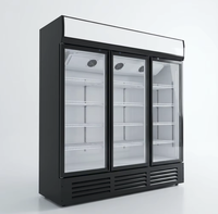 Réfrigérateur Commercial Vitré 220V pour Supermarché, Réfrigérateur Vertical 0~10°C pour Boissons