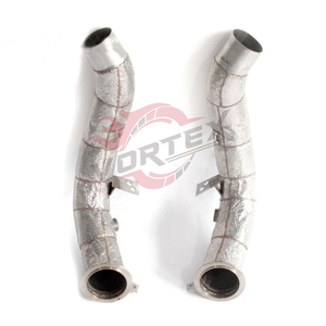 ท่อลงแคท Vortex 304 สแตนเลสสตีลแบบไหลสูง สำหรับ BMW M5 F90 S63 4.4T V8 ปี 2018–2024 พร้อมแผ่นกันความร้อน ไม่มีไฟเตือน CEL - Product Image 4