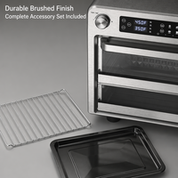 Horno Tostador Eléctrico Digital de 36 Litros con Freidora de Aire, Asador y Convección sin Aceite para Uso Hotelero