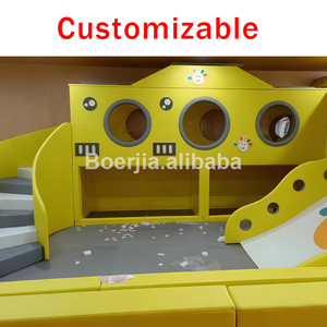 Equipo de Juegos Infantiles para Interiores Rainbow Kids con Toboganes Suaves Multicolores y Piscina de Pelotas en Forma de Nube para Guarderías Alegres - Product Image 4