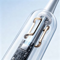 Cepillo de dientes sónico vibratorio, 60 °   Limpieza por oscilación, esterilización altamente efectiva, bloqueo portátil para viajes, cabezales de cepillo múltiples