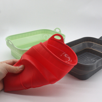 Moule de cuisson et panier de friteuse à air en silicone jetable, pliable, de qualité alimentaire, résistant au four, épaisseur 2,5 mm