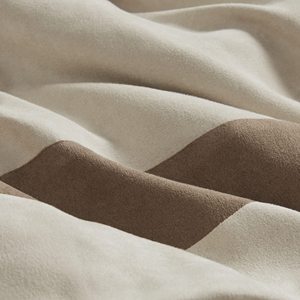 Comforter Set,Faux Suede,Deluxe Hotel Styling All Season Down Alternative <strong>Bedding</strong> Matching Shams,Decorative Pillow Border <strong>Taupe</strong> - Product Image 4