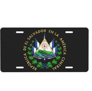 Placa de Matrícula de Aluminio con la Bandera de <span class=keywords><strong>El</strong></span> <span class=keywords><strong>Salvador</strong></span>, 6 x 12 Pulgadas, Cubierta Metálica para Placa de Matrícula Delantera de Coche, Accesorio Decorativo para Coche - Product Image 1