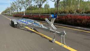 <span class=keywords><strong>Remorque</strong></span> pour <span class=keywords><strong>bateau</strong></span> en aluminium argenté HOIRO sur mesure de 30 à 33 pieds avec couchettes en poly, trois essieux, VIN CE DOT 5 tonnes, déplacement de <span class=keywords><strong>bateau</strong></span> - Product Image 4