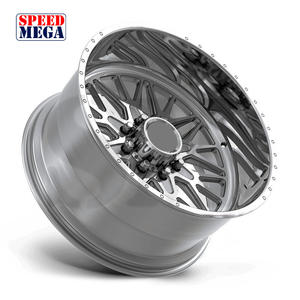 Jantes forgées en alliage d'aluminium monobloc multi-rayons 20" 22" 24" 26" argent poli à déport profond 8x165.1mm pour GMC Sierra 1500/2500 - Product Image 2